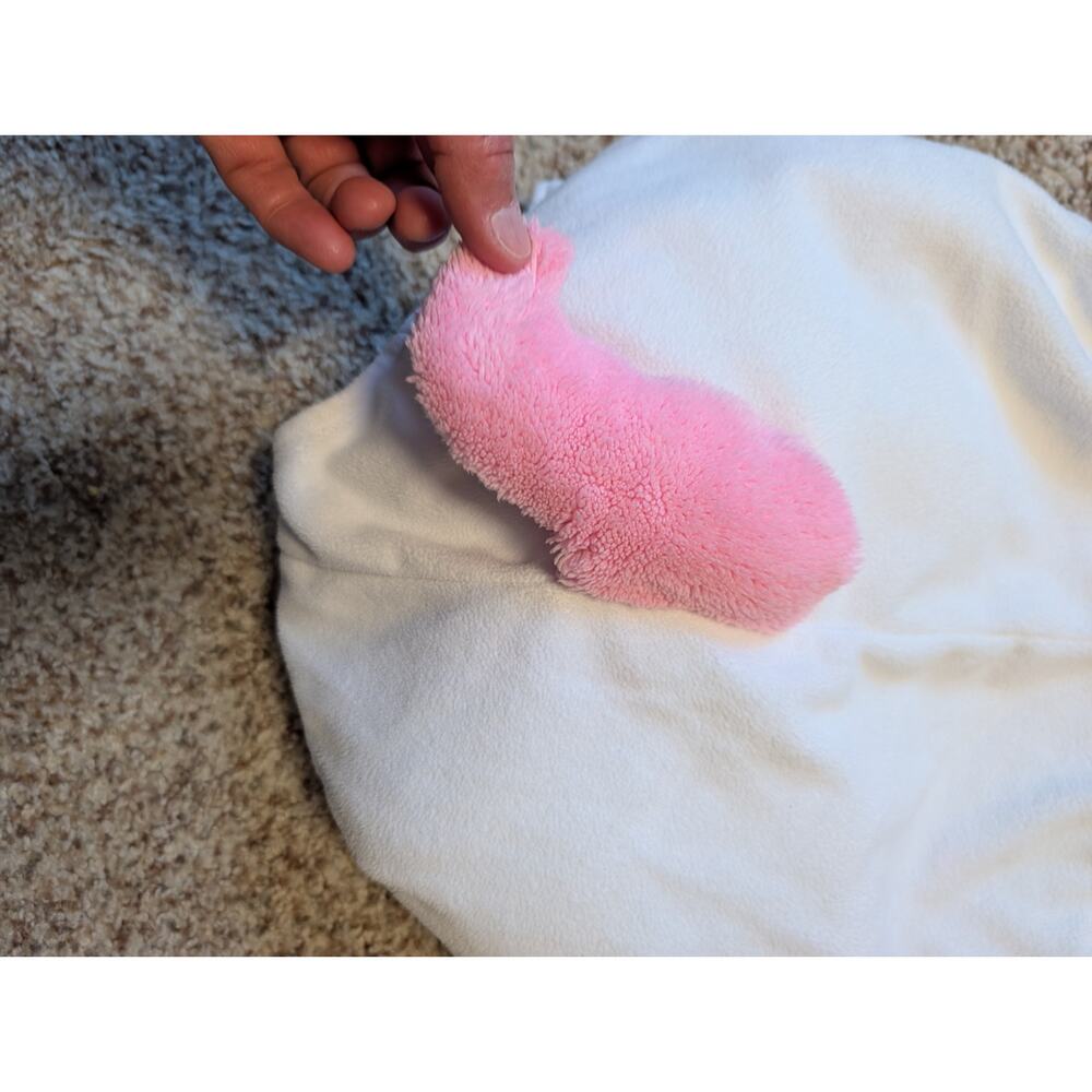 Carter's Baby Unicorn, Fleece Halloween Costume Vest Sleeveless White & Pink 12M - Picture 5 of 8